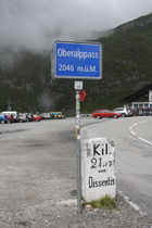 Dach der Etappe: Oberalppass, Passhöhe, Blick nach Nordwesten