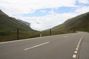 Oberalppass, Westrampe, oberer Bereich, Blick nach Westen