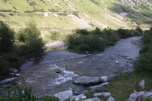 die Ägene weiter unten, Blick flussaufwärts …