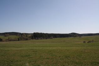 zwischen Hohegeiß und Benneckenstein, Blick nach Süden auf den doch recht flachen Ostharz