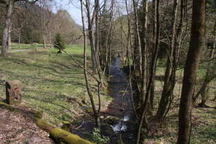 der Silbergraben, Blick flussabwärts nach Osten