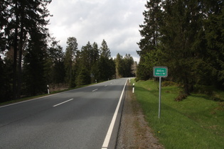 das "höchste" Schild an diesem Tag