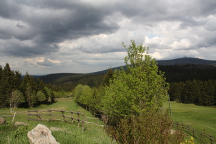 Torfhaus, Blick Richtung Huy und Brocken