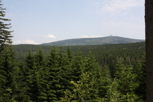 östlich unterhalb Torfhaus, Blick zum Brocken