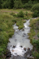 die Große Hune, die Wasserfarbe ähnelt der von Gletscherbächen im Hochgebirge