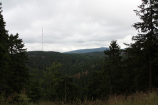 Blick vom oberen Ende der L504 zum Brocken