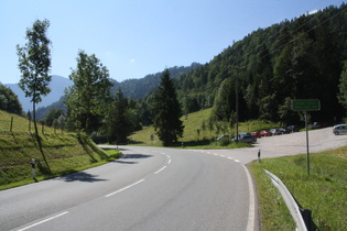 Schild auf der Passhöhe