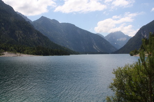 Plansee, weiter westlich Blick nach Südwesten