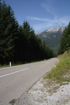 Westrampe, Blick nach Westen auf die Stallkarspitze