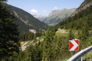 Westrampe, Serpentinen oberhalb von Boden