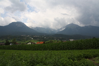 Blick über Imst nach Nordwesten