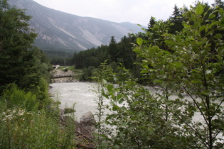 die Ötztaler Ache, Blick Richtung Inntal