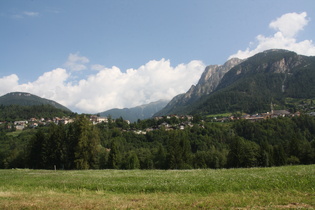 Blick über Tesero nach Norden