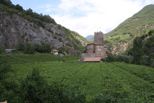 Burg Ried am unteren Ende der Sarner Schlucht