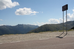 Penser Joch, Passhöhe, Blick nach Südwesten