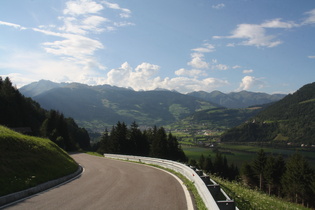 Penser Joch, Nordrampe, Blick auf Sterzing