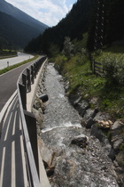 die Eisack zwischen Brennerbad und Brenner, Blick flussabwärts