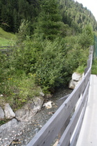 die Eisack zwischen Brennerbad und Brenner, Blick flussaufwärts