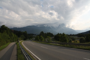 die Wolken gaben die Zugspitze einfach nicht frei