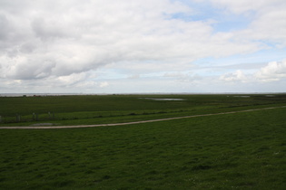 bei Reitlanderzoll,Blick über das Seefelder Watt Richtung Wilhelmshaven