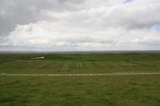 Blick vom Deich bei Augustgroden über das Seefelder Watt nach Westen