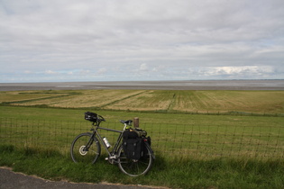 Deich bei Burhaversiel, nördlichster Punkt der Fahrradsaison 2012