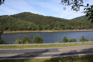 die Innerstetalsperre, Blick nach Westen