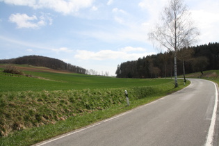 namenloser Pass im Zuge der K10 zwischen Heyen und Bodenwerder, Nordrampe