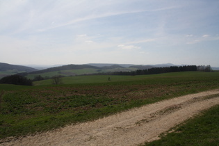 L580 beim Hangberg, Blick nach Südwesten