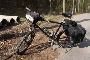 das neue Fahrrad, linke Seite