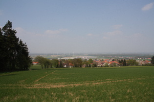 Blick über Bantorf nach Norden