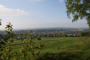 weiter unten, Blick vom Waldrand aus über Goslar