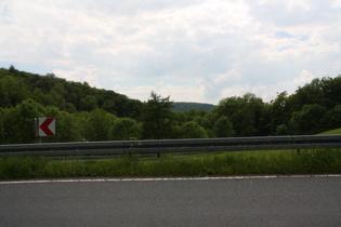 im Anstieg nördlich von Bernterode, Blick nach Süden