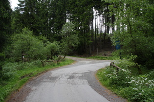 "Ende der Ausbaustrecke" im Bleichebachtal