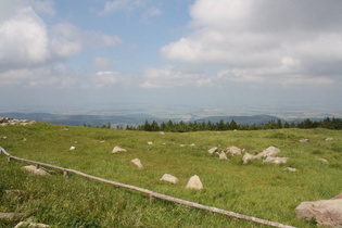 Blick vom Brocken über Ilsenburg nach Nordosten