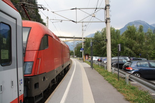 Start des Prologs ab Bahnhof Imst-Pitztal, Blick nach Westen