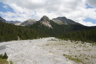 die Ova dal Fuorn, Blick flussaufwärts