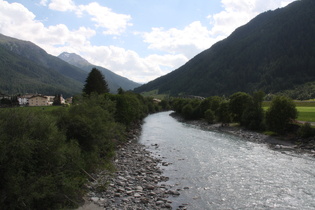 der Inn bei Zernez, Blick flussaufwärts