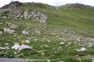 Flüelapass, Passhöhe, Blick nach Nordsten