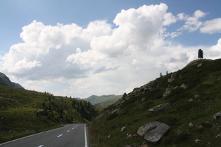 Westrampe im Bereich der Baumgrenze