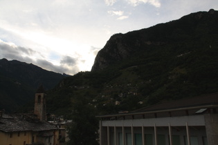 kurz nach Sonnenuntergang in Chiavenna