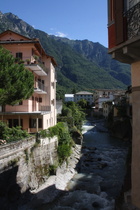 die Mera in Chiavenna, Blick flussaufwärts