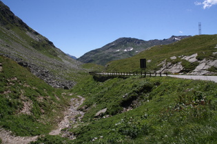 Splügenpass, Passhöhe, Blick nach Süden