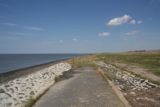 Ende des Weges im Deichvorland