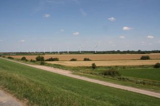 Blick nach Nordnordwesten auf Dorum-Neufeld