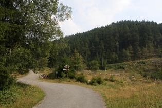 mit dieser Kehre wird das Kellwassertal verlassen