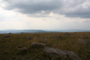 Blick vom Gipfel über Torfhaus nach Westen