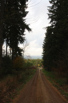 Blick über das Steilstück nach Nordosten