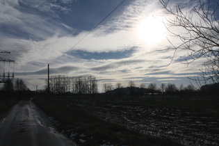 südlich von Velber, Blick nach Süden