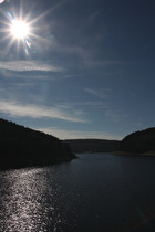 Okerstausee, Blick von der Hauptstaumauer aus